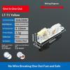 Mini Quick Terminal Block Fast T Type Wire Connector Electric Splice Crimp Non Destructive Without Breaking Cable Insulated Lin