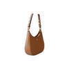 Tory Burch Emerson Minimalist Casual Zipper Open Underarm Tote Bag Women handbags Hazelnut-Brown 150258-909