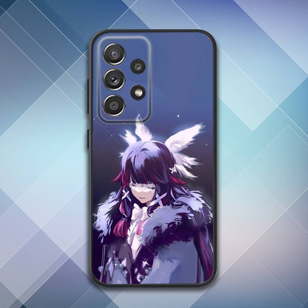 

G-Genshin Impact Чехол для телефона Коломбина Для Samsung S25,S24,S21,S22,S23,S30,Ultra,S20,Plus,Fe,Lite,Note,10,9,5G Черный Чехол SamsungS23ULTRA5G
