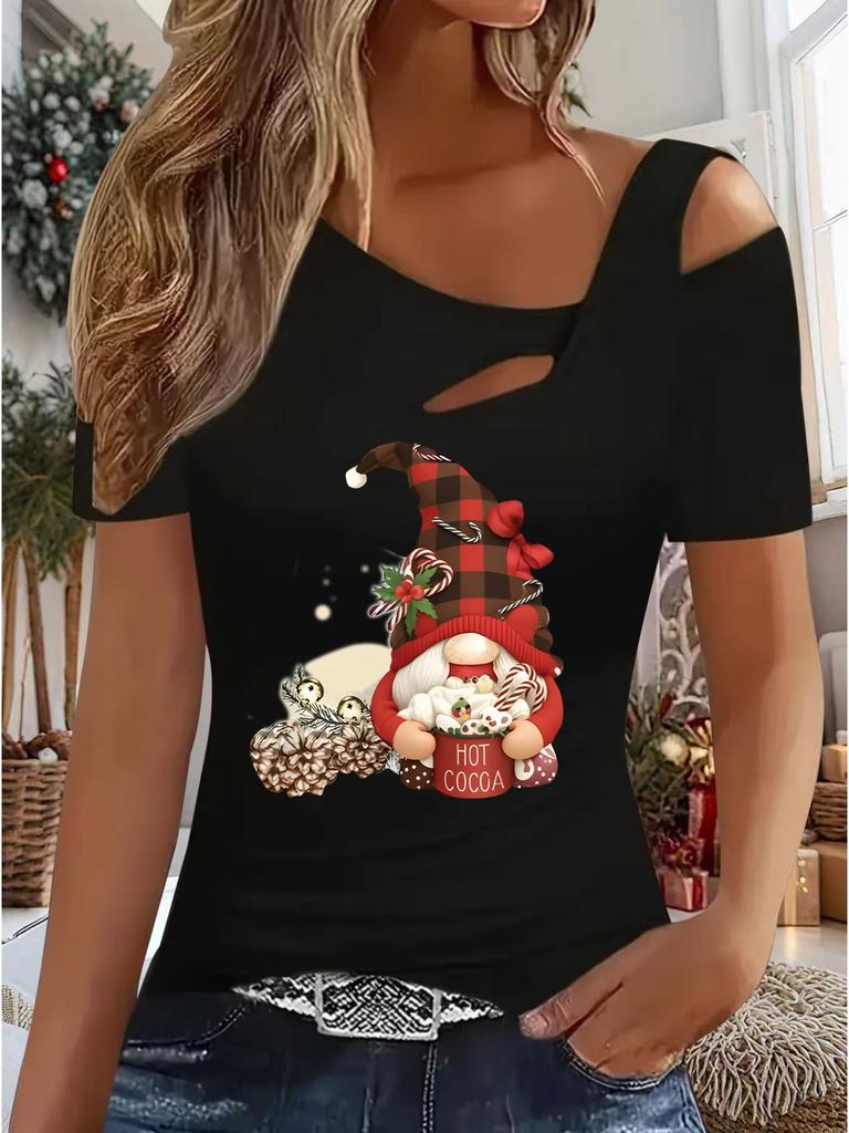 Women's New Casual  Top  Christmas  Halloween Christmas Gift Tops Shirt Blouse