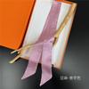 Women Ladies Headband Scarf Hair Bags Handle Decoration Tie Multifunction Narrow Line Ribbon Scarf