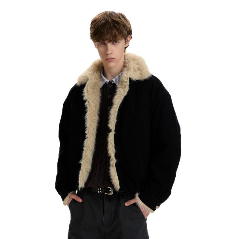 Mens Vintage Old Money Thick Warm Winter Cotton Parka Casual Loose Padded Coat