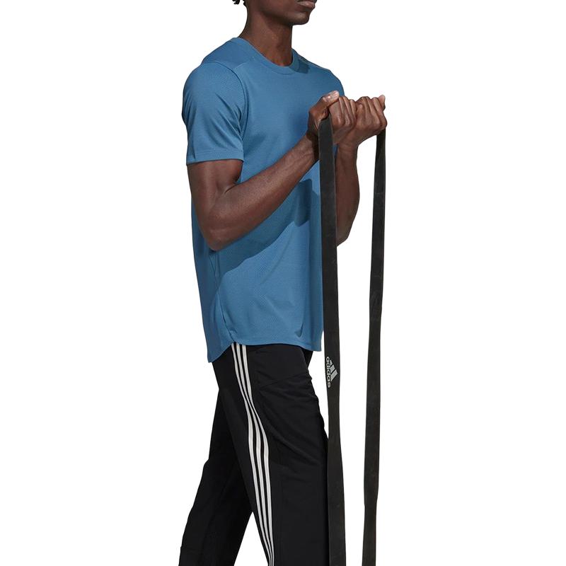 adidas HIIT T Shirts Men's Dark Blue Crew Neck Moderate Straight Fit HU0112
