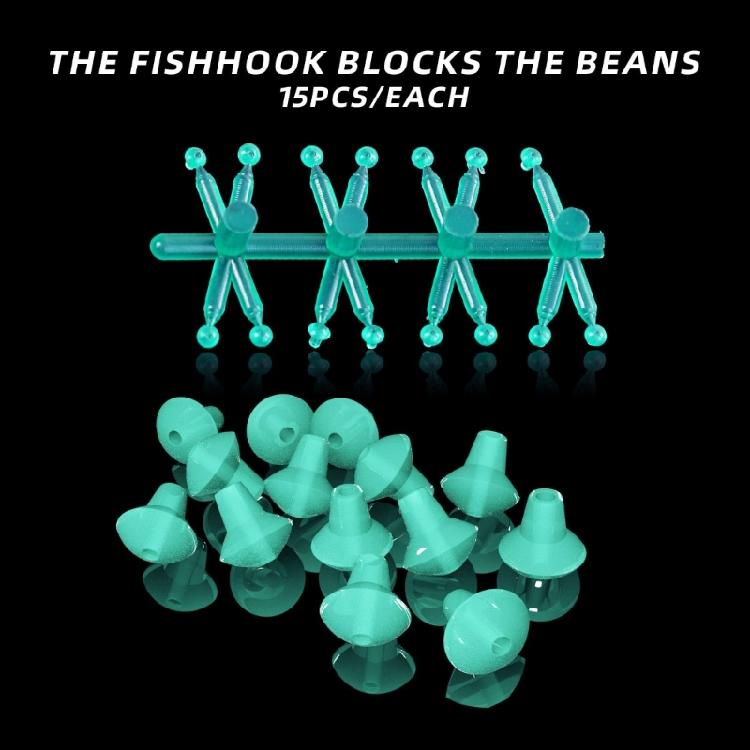 10pack PVC Fishing Beads Soft Baits Stoppers Simple Installation For Competition Leisures Fishing