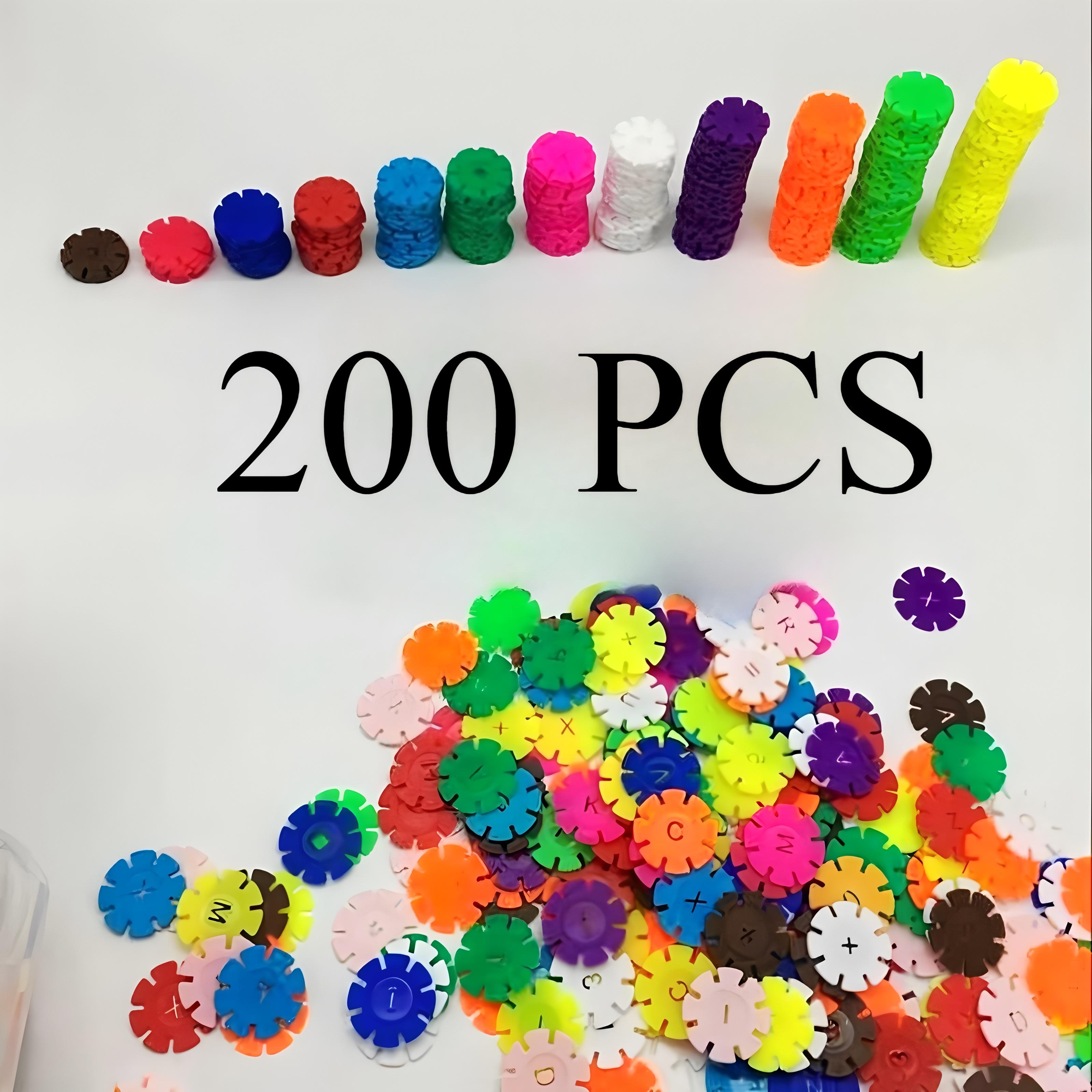 

Children s early education insert bag Snowflake building block set, children s educational building blocks, children s DIY toys