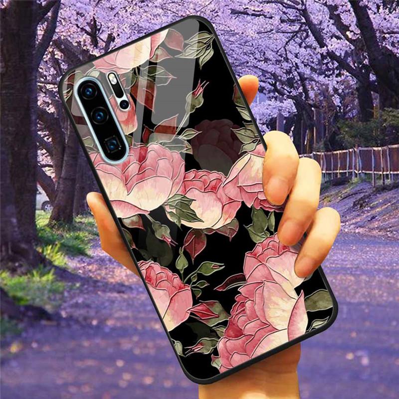 Phone Cover For Huawei P30 Pro Lite Case Tempered Glass Space Wolf Lion Funda for HUAWEI P30 Lite Luxury Cases P30Pro P 30 Cat