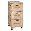 SHELF On Wheels with 3 Boxes TROLLEY