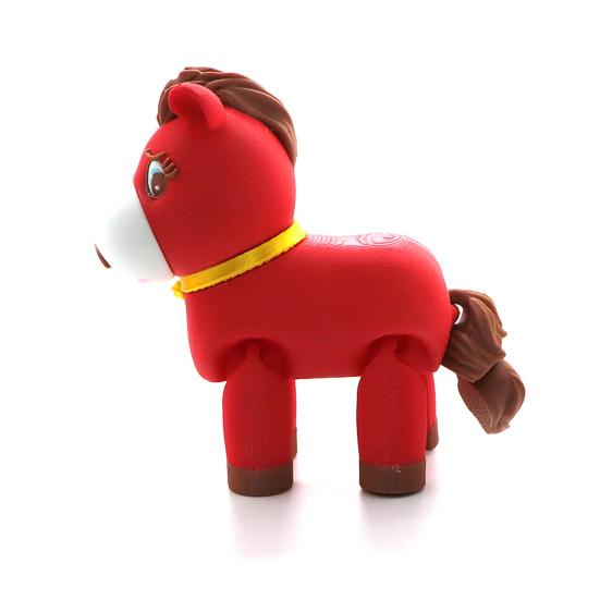 Cartoon Red Horse Figurine 2026 Year of The Horse Mascot Ornament 3D Printed Horse Fidget Toy Chinese New Year Decoration