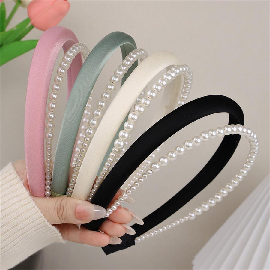 Korean Version of Pearl High Skull Headband for Women 2025 New Fashion Temperament High-end Bridal Wedding Hair Accessories