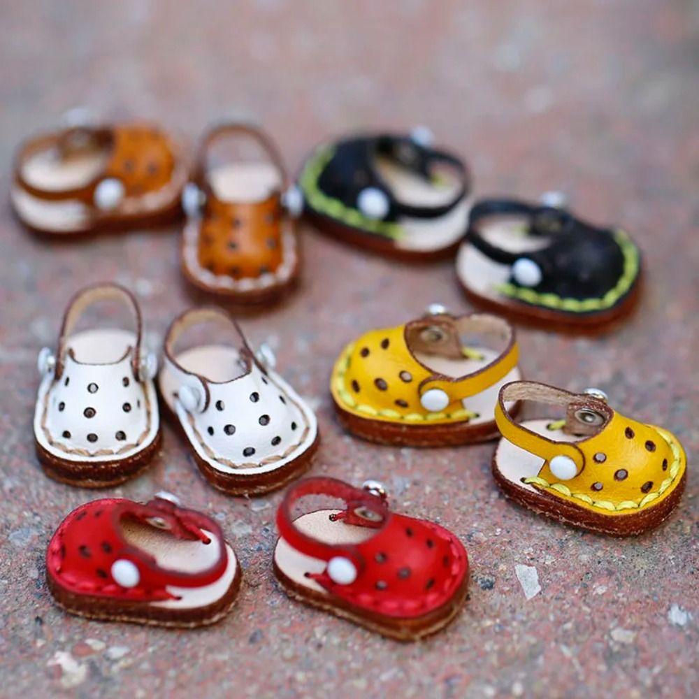 1Pair Dress Up Ob11 Handmade Shoes Sandal Sandals Holala Boots Casual Hole Doll Shoes  Girls