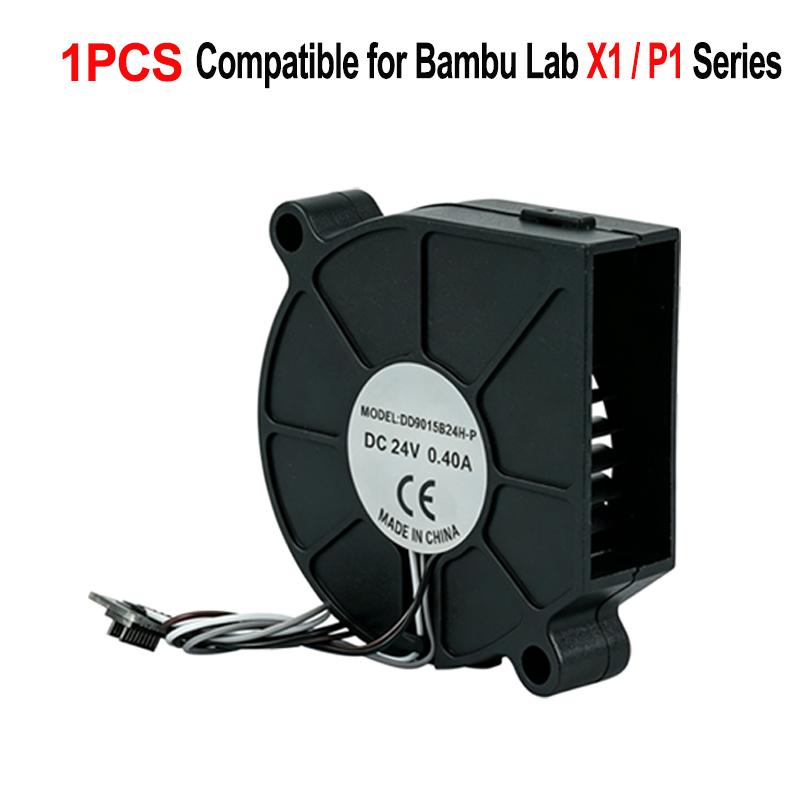 Blower Fan MEGA 24V 7800RPM Dual Ball Bearing Low Noise Strong Airflow 5015 P1 Series 3D Printer Cooling Blower Fan