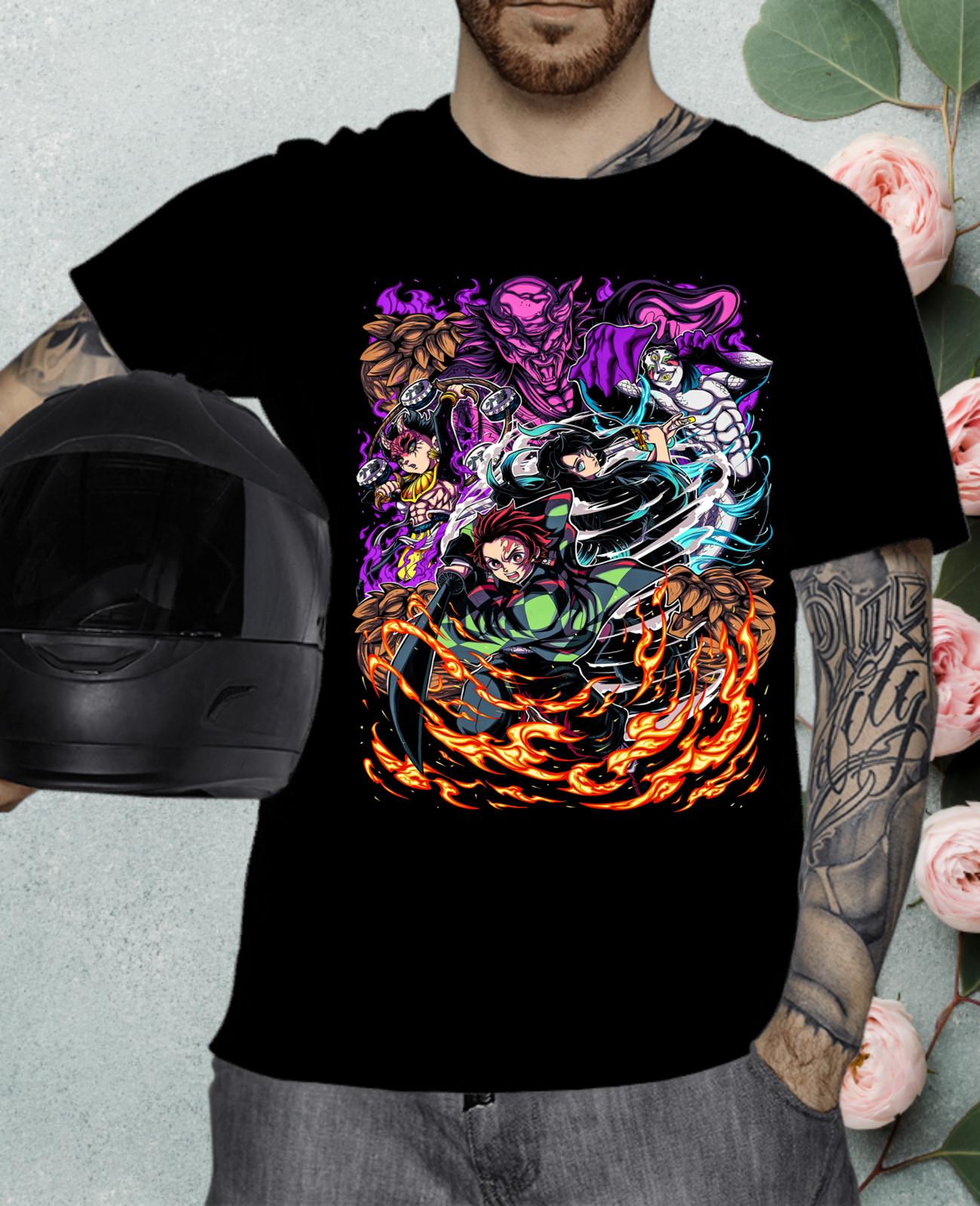 

Anime T-Shirt Mens Womens Tees Top,Tanjiro Demon shirt,Slayer Manga Strip Anime Unisex Tshirt 2XL