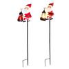 Christmas Solar Santa Claus Kettle Lights Solar Watering Can Lights Outdoor Stake LED Lamp For Garden, Yard, Lawn, Backyard