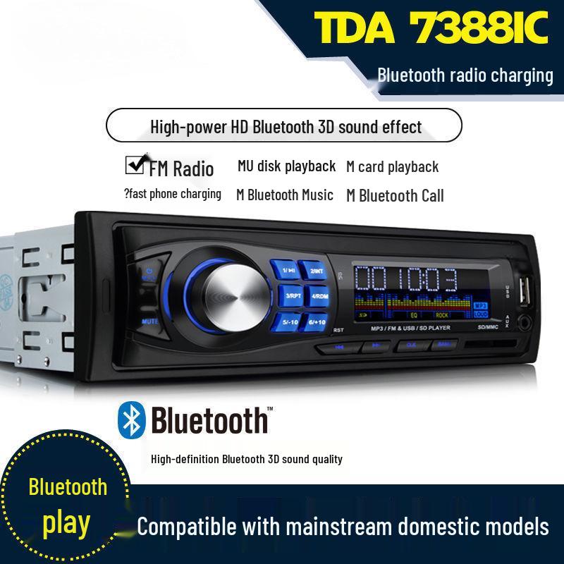 Universal Bluetooth Car Audio System with Smart Voice Control