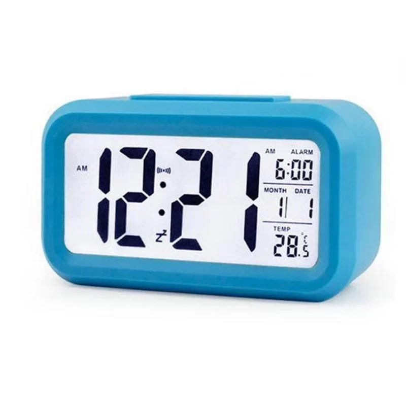 Child Smart Digital Alarm Clock with Calendar Snooze Mute Backlight Desktop Electronic Clock for Kids
