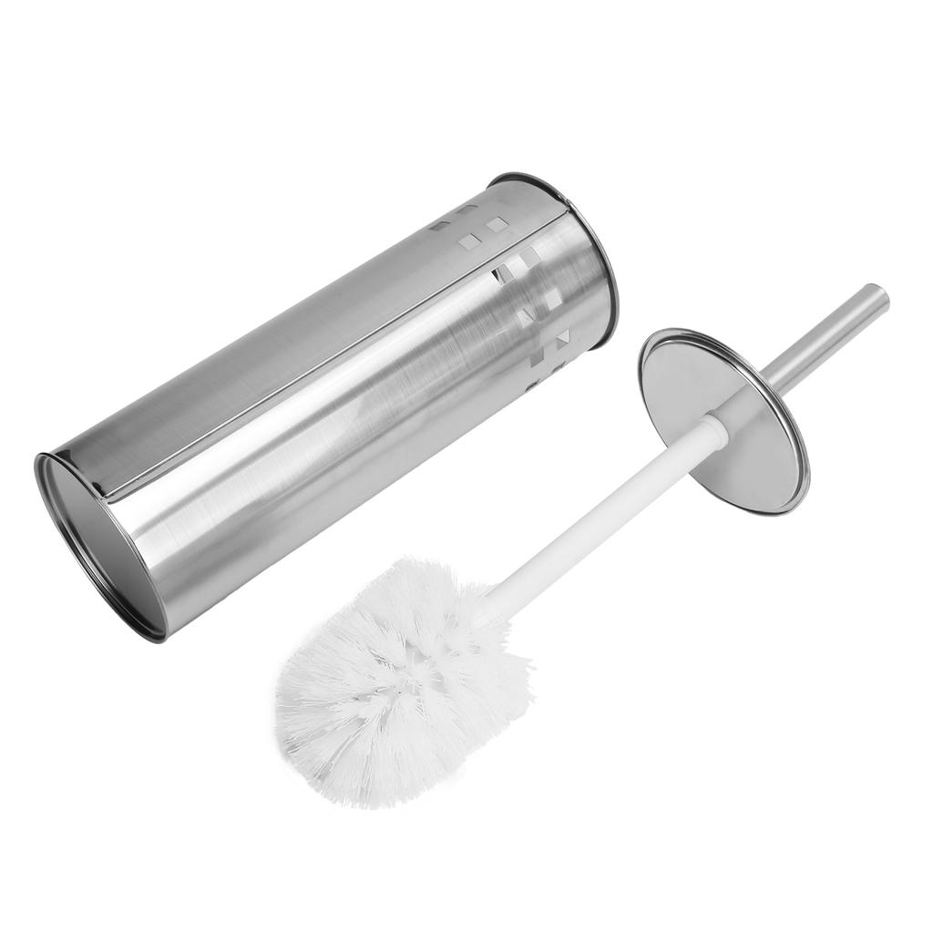 Toilet Brush and Vented Holder Set Stainless Steel Cleaning Brush for Bathroom Toilet