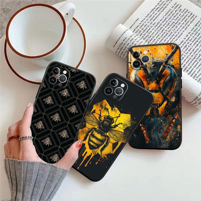 IK7 Art Bees Cartoon New High-End Shell Phone Case for OPPO A3 Pro A72 A74 A76 A77 A77S A78 A79 A94 A95 A18 A40M A58