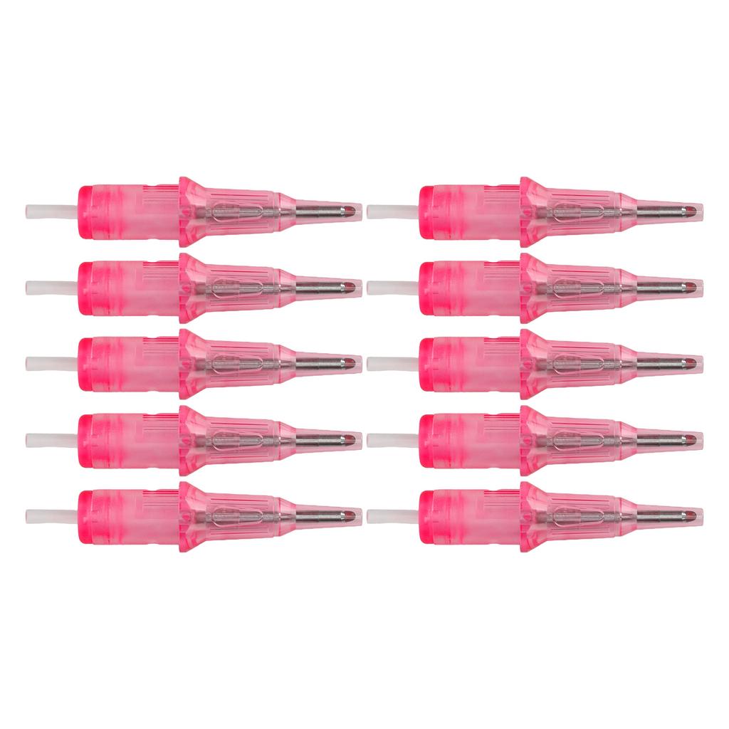 10 sztuk Wkłady do długopisu kulkowego do tatuażu 2 ml 0,5 mm Wkłady do długopisu kulkowego do ćwiczeń Igły do tatuażu dla początkujących Różowe