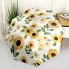 1pc Sunflower Print Auto-Fold Umbrella with One-Touch Open/Close - 8 Reinforced Ribs for Windproof Stability,  Yy251118195