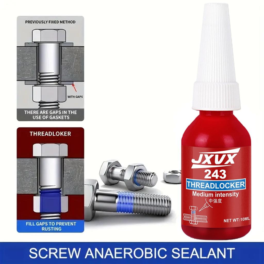 Bolt Locking Compound 243 Blue Anaerobic Adhesive (Equivalent To Loctitl) Screw Adhesive Thread Fixing Adhesive Anti-Loosening Adhesive Mechani