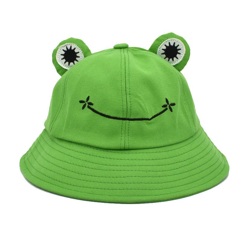 Parent-Kid Cartoon Frog Bucket Hat Panama Fishing Cap Cute Froggy Hat Man Women Bob Outdoor Sun Fisherman Hat Casual Caps Gift