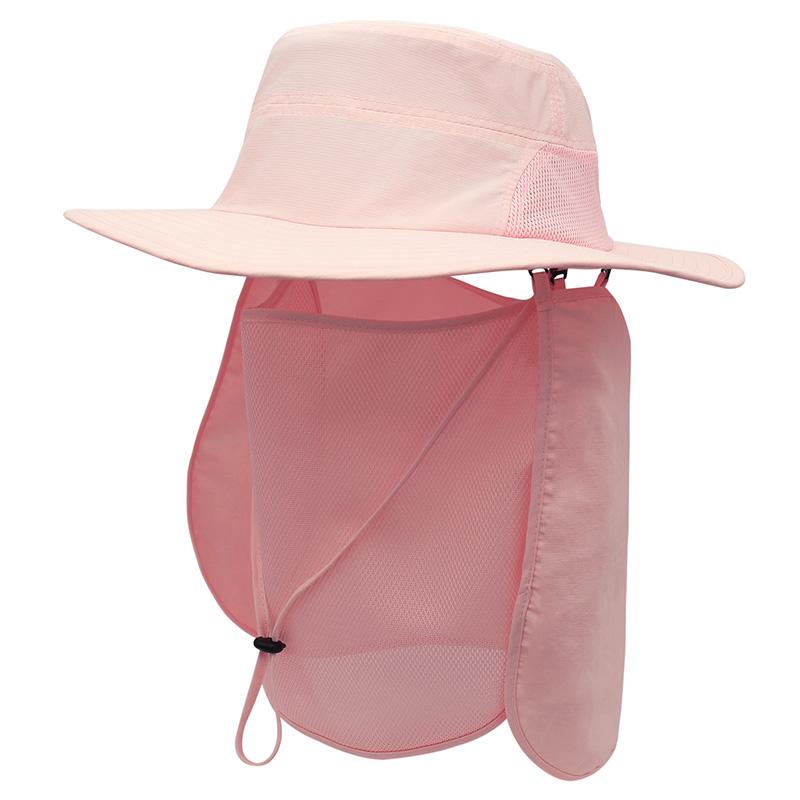 Multifunctional Sun Hat Water Resistant Lightweight UPF50 Fisherman Hat with Neck Cloth Fishing Outdoor Activity Unisex Wide Brim Hat