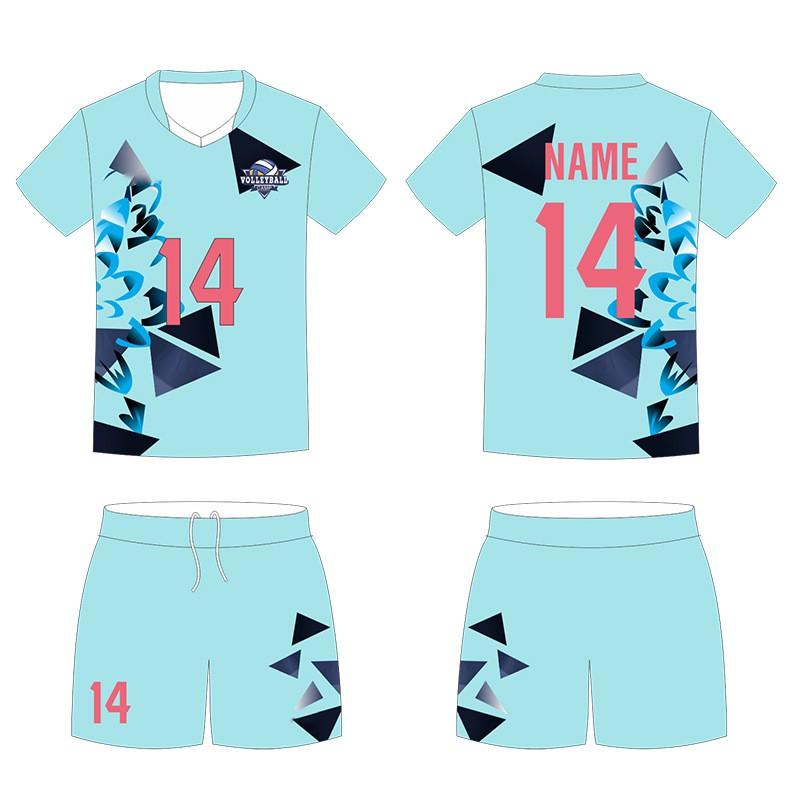 Volleyball Uniform Set Breathable Sports Training Jersey Men Women Striped Team Wear