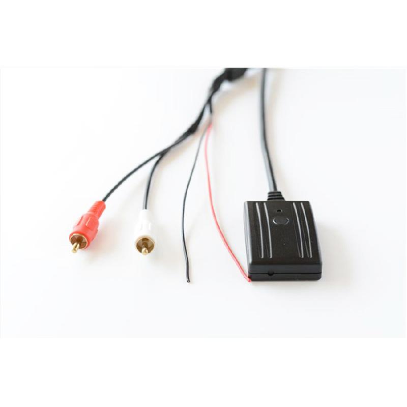 Car Universal 2Rca Bluetooth Wireless Connection Aux Music Cable Adapter W/ Mic