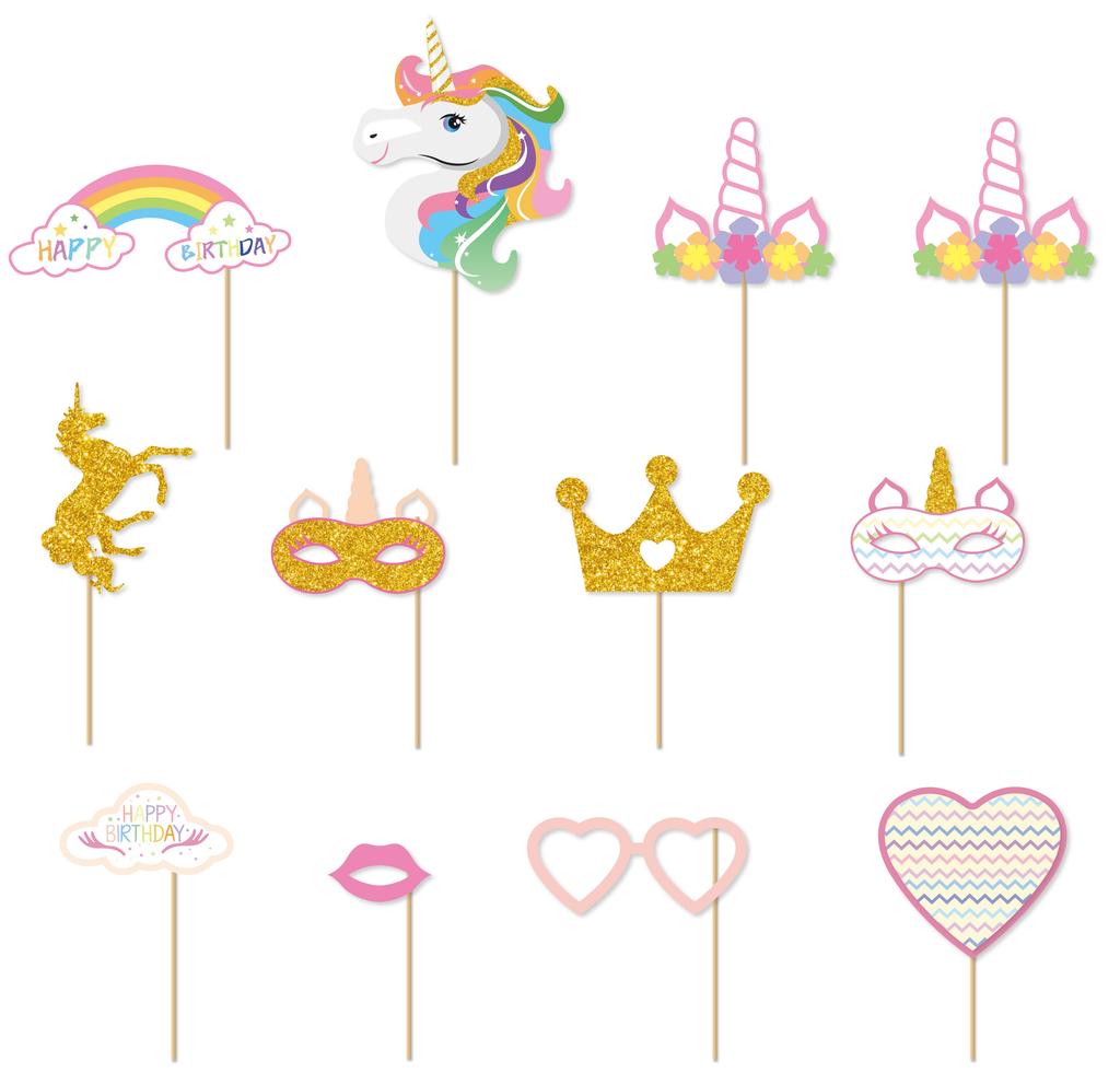 Photo Props Unicorn Birthday Photo Booth