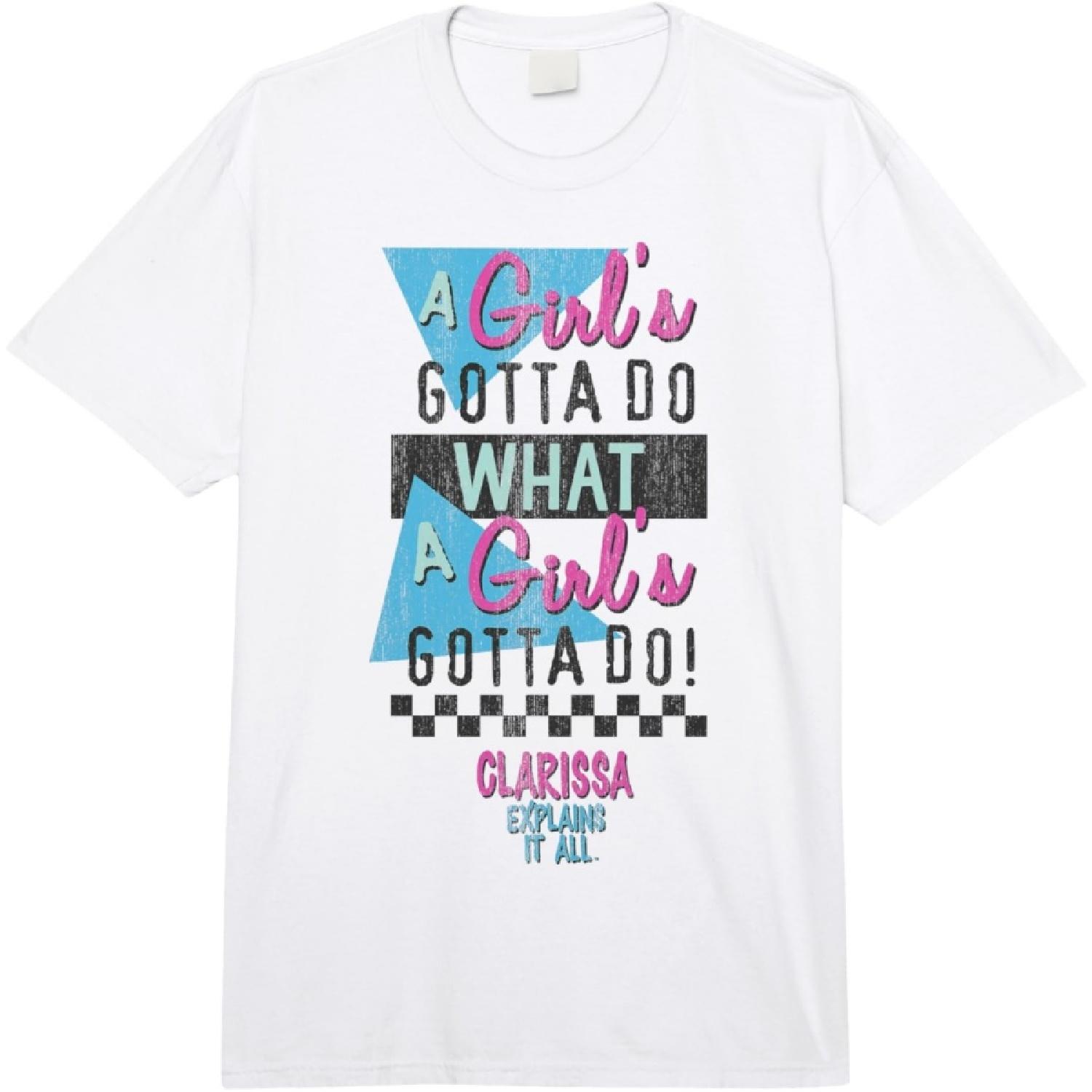 Кларисса объясняет всё Девочке нужно сделать Хлопковая футболка для взрослых плотного веса Comfort Colors S
