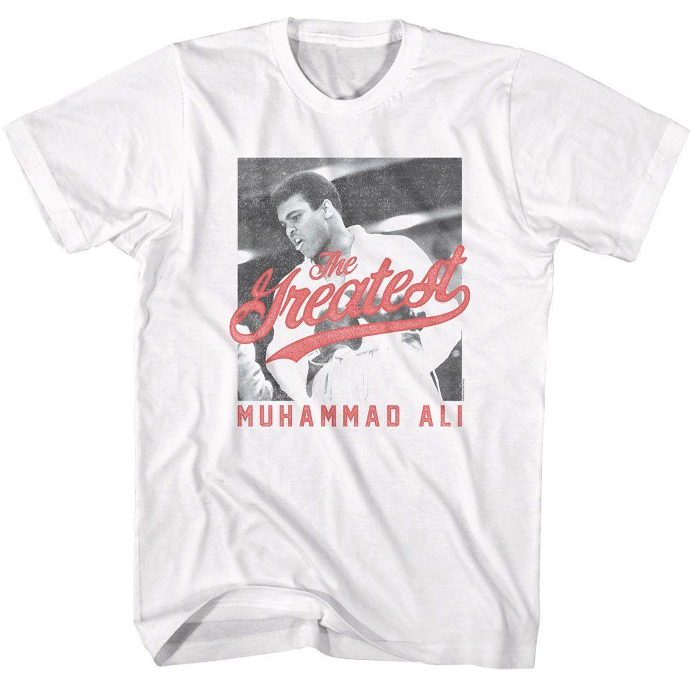 Muhammad Ali The Greatest BW White Icon Shirt S