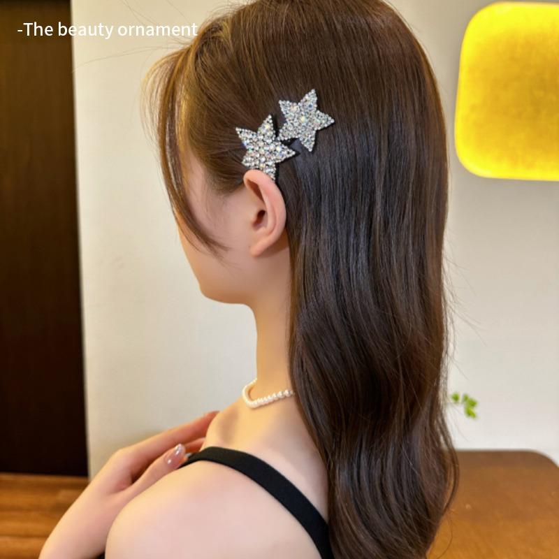 Cute Shiny Rhinestone Hairpins Women Girls Hair Clips Bobby Pin Barrettes Accessories Hairgrips Headdress Headwear Ornament