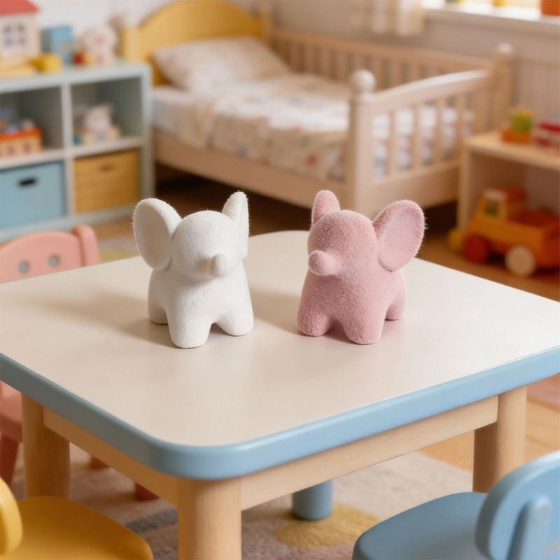 Resin Elephant Figurines Elephant Statues Animal Sculptures Collectibles Table Ornament for Home Office Decorations