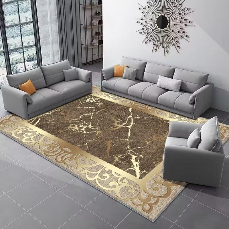Luxury Carpets for Living Room Marble Decoration Home Rugs Hall Sofa Side Soft Floor Mat Room Decor Doorway Hallway Large Carpet