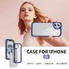 For Apple Transparent Mobile Phone Case for Apple 16/15/14/13 Two-in-one 2.0mm PC Mobile Phone Transparent Case