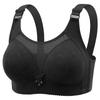 Plus Size Wireless Push-Up Bra: Beautiful Back, Side Support, Breathable Latex Cotton, Comfortable Fit