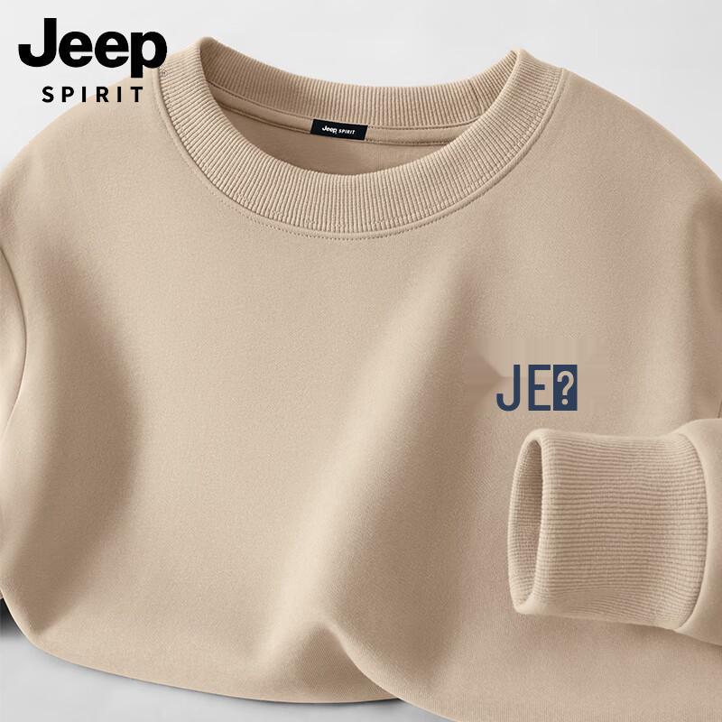 JEEP SPIRIT Men s 2026 Loose Fit Round Neck Sweatshirt XL