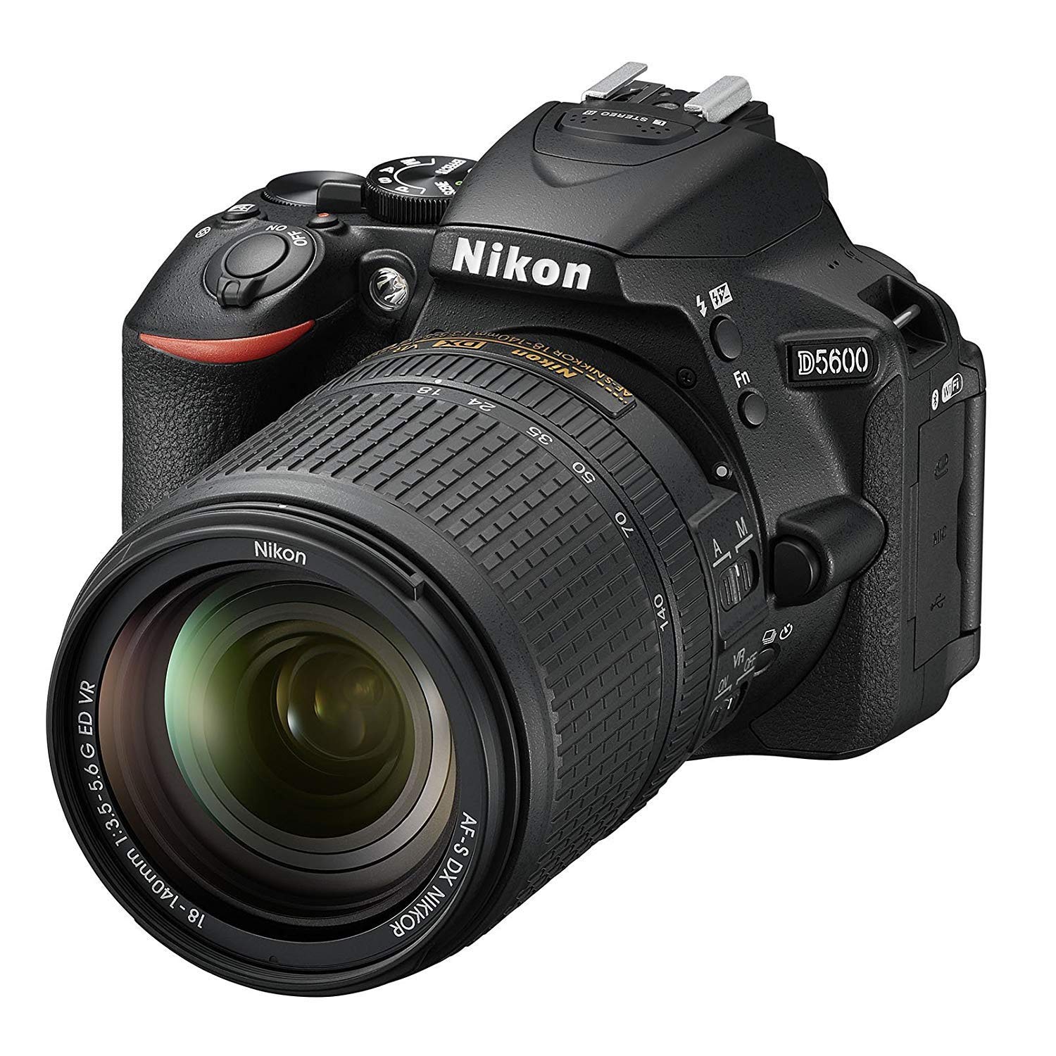 

Nikon D5600 Digital SLR Camera with VR Lens Kit 18-140 (Black) (D5600LK18-140BK) чорний