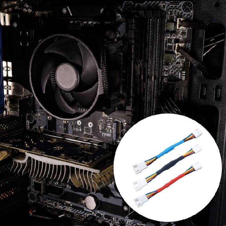 4Pin PWM Fan Adapter Cable for Computer PC CPU Case Fan Temperature Control Extension Power Cable Extension Cable