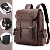 Koreanische Version Rucksack aus weichem PU-Leder für Männer und Frauen Lässiger Trend für Highschool-Schüler Computer-Reiserucksäcke