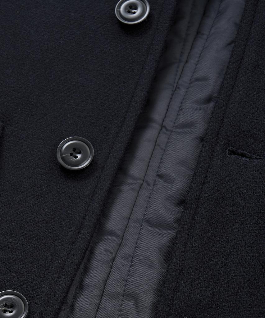 Lettercomo City Boy Half Short Wool Coat Black