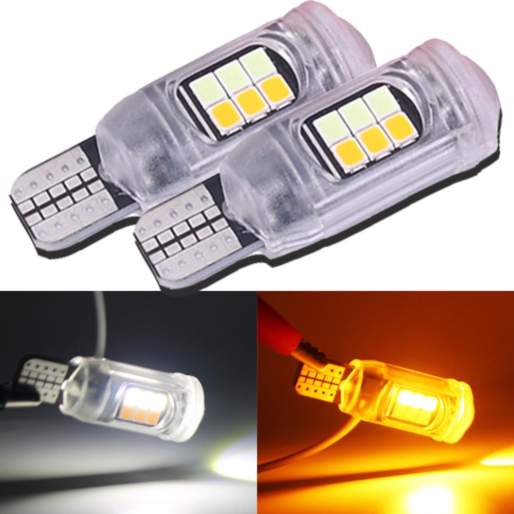 T10/T15 Motorrad-Blinker Motorrad Zweifarbig Hohe Helligkeit Standlicht Motorrad Brems-LED-Birne Rückleuchten