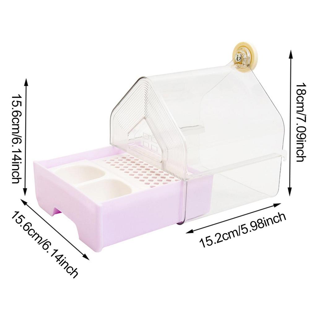 Parrot Bathing Box Accessories, Multifunctional Parrot Bathtub, Bird Shower for