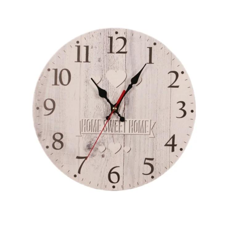 11 Inch Simple Modern Wooden Wall Clock Living Room Art Silent Clock Fashion Light Personality Decorated Study Livingroon