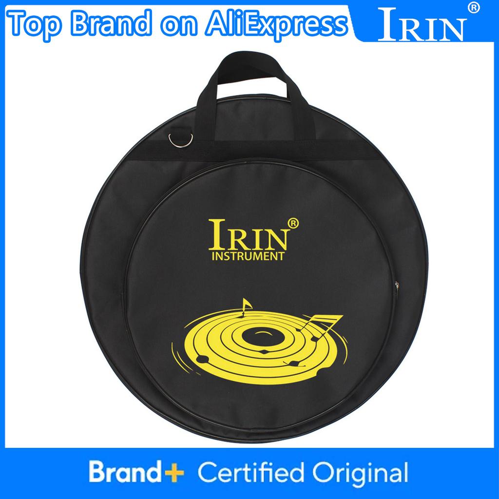 IRIN 21Inch Cymbal Bag Triple Pocket Handbags Removable Foldable Strap Oxford Cloth Backpack Percussion Instruments Accessories