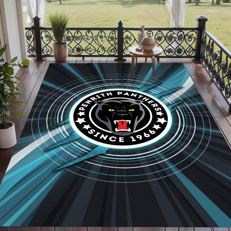 Soft Floor Carpet Penrith Panthers Pattern Area Rug Decorative Mat For Home Room Decoration