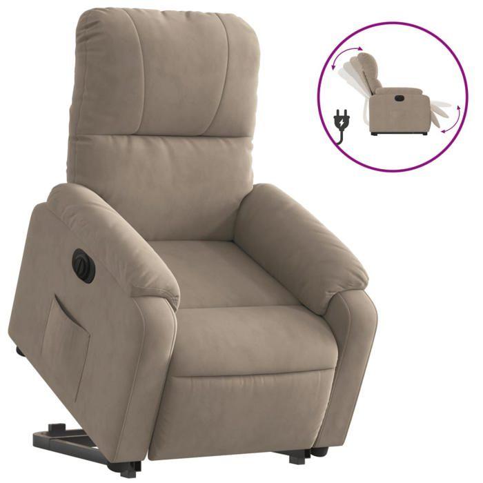 VidaXL Electric Recliner, Relaxation Chair with Adjustable Backrest and Footrest, Living Room Seat 3204943