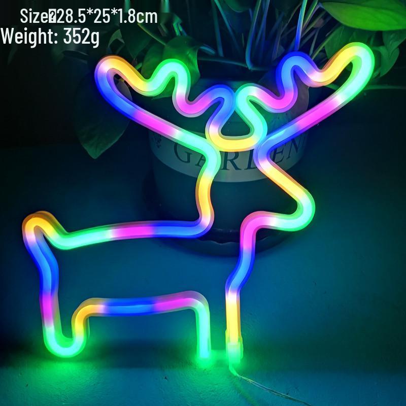 Herz & Stern LED Neon Mondlicht