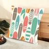 Surfing Pattern Cushion Cover Soft Short Plush Pillow Cover Smooth Cozy Texture Aesthetic Cushion Case Home Decor