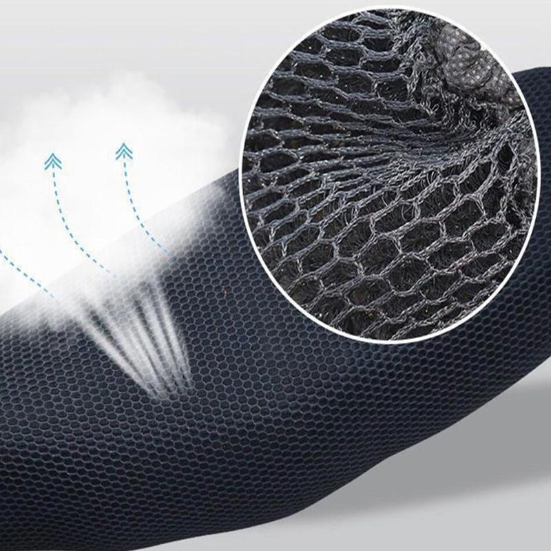 1Pc Breathable Scooter Seat Covers Summer Cool 3D Mesh Motorcycle Seat Cover Cushion Anti-Slip Cover Grid Protection Pad